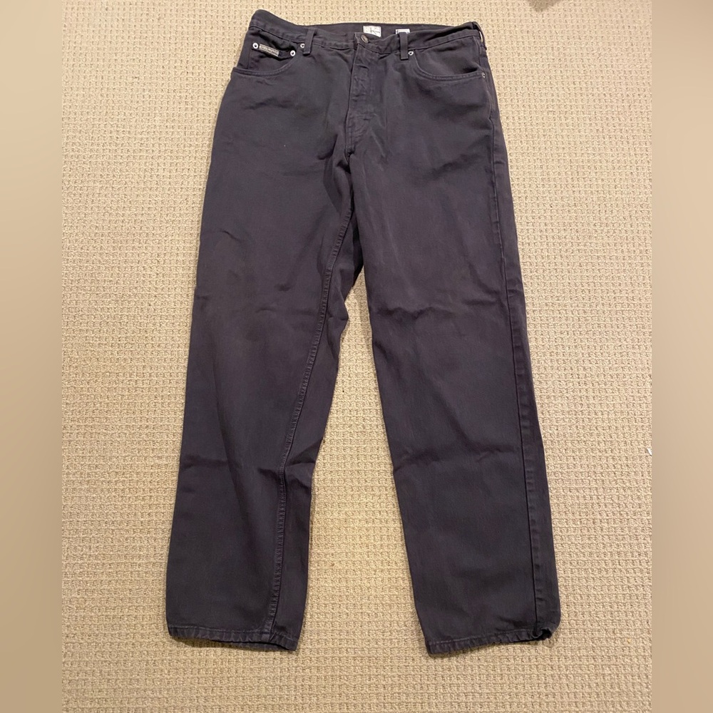 Calvin Klein Jeans Men's Dark Gray Straight Jeans